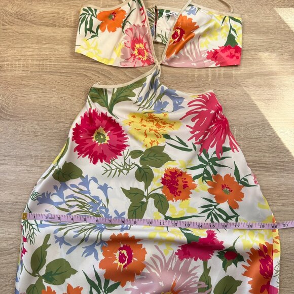 Reformation Poppies Silk Maxi Dress 0 in Fabrizia Floral - Picture 12 of 14